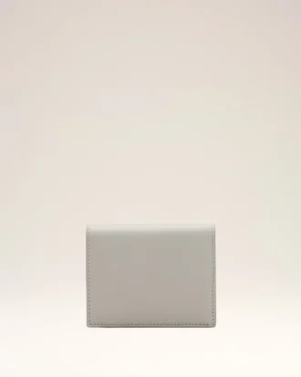 Grey Cowhide Leather Ami De Coeur Bifold Wallet