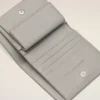 Grey Cowhide Leather Ami De Coeur Bifold Wallet Grey Cowhide Leather Ami De Coeur Bifold Wallet