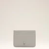 Grey Cowhide Leather Ami De Coeur Card Holder Grey Cowhide Leather Ami De Coeur Card Holder