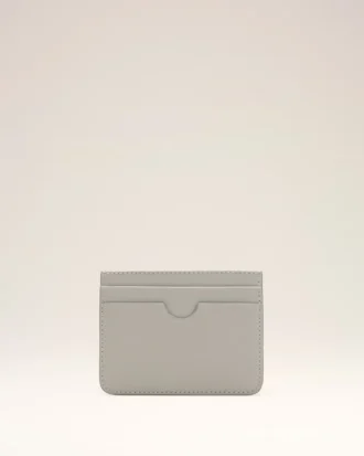 Grey Cowhide Leather Ami De Coeur Card Holder