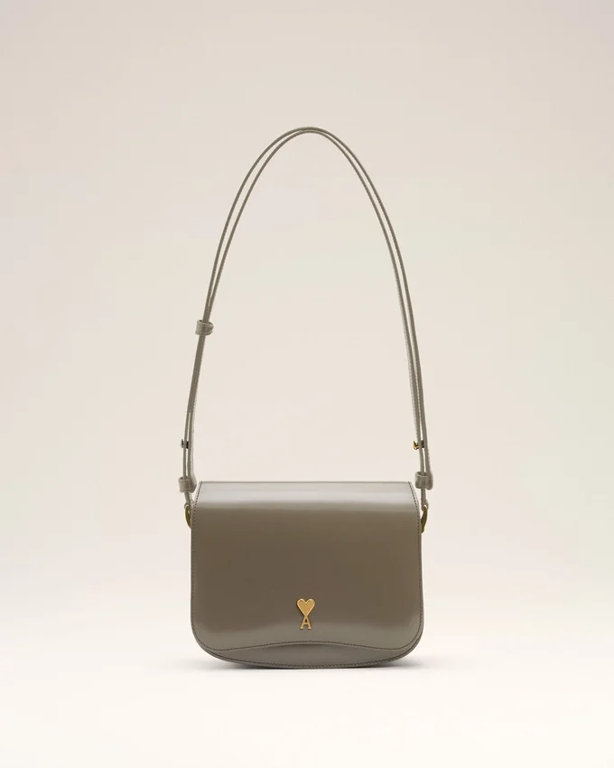 Grey Glazed Leather Paris Paris Bag Grey Glazed Leather Paris Paris Bag