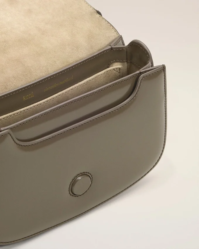 Grey Glazed Leather Top Handle Paris Paris Bag Grey Glazed Leather Top Handle Paris Paris Bag