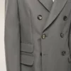Grey New Wool Double Breasted Straight Jacket Grey New Wool Double Breasted Straight Jacket