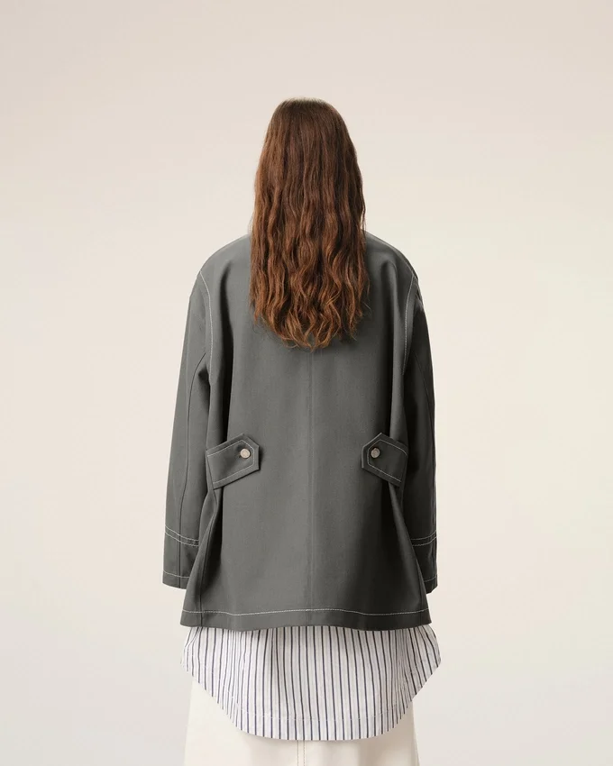 Grey New Wool Worker Jacket Grey New Wool Worker Jacket