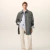 Grey New Wool Worker Jacket Grey New Wool Worker Jacket