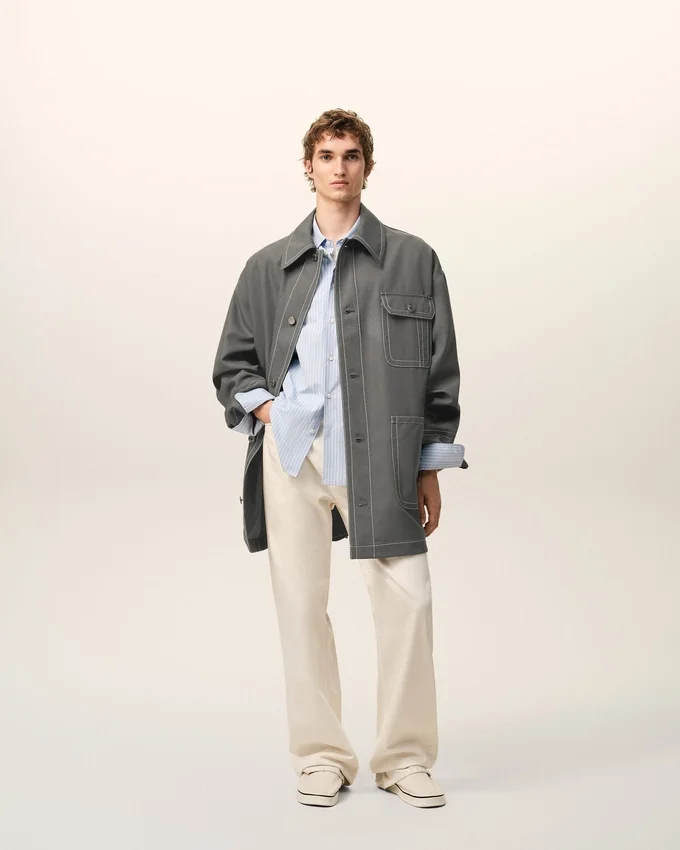 Grey New Wool Worker Jacket Grey New Wool Worker Jacket