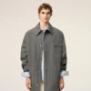 Grey New Wool Worker Jacket Grey New Wool Worker Jacket