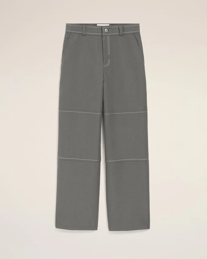 Grey New Wool Worker Trousers Grey New Wool Worker Trousers