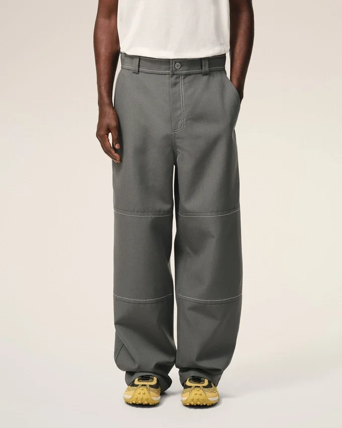 Grey New Wool Worker Trousers Grey New Wool Worker Trousers