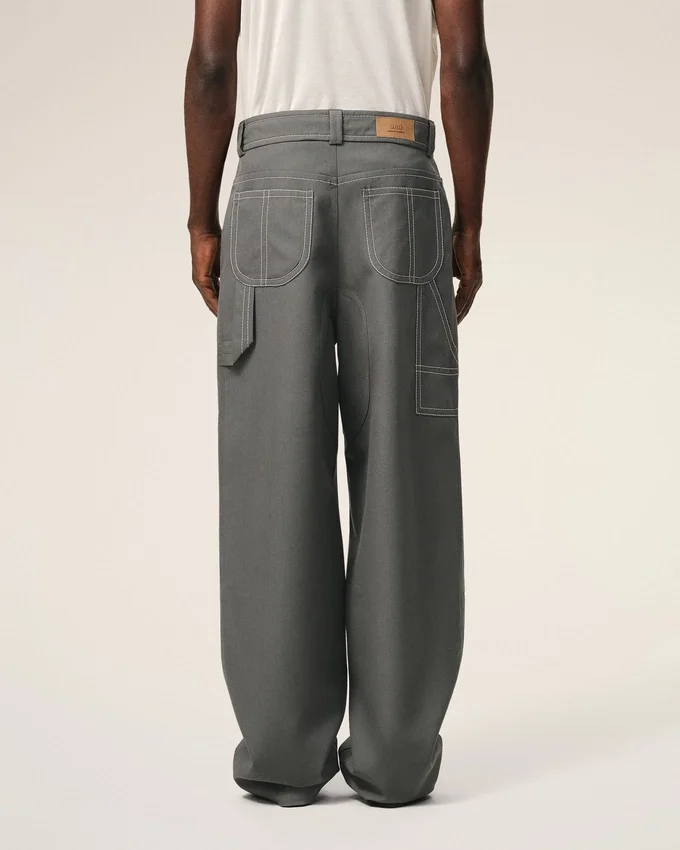 Grey New Wool Worker Trousers Grey New Wool Worker Trousers