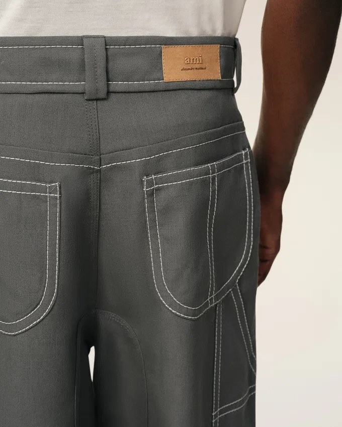 Grey New Wool Worker Trousers Grey New Wool Worker Trousers
