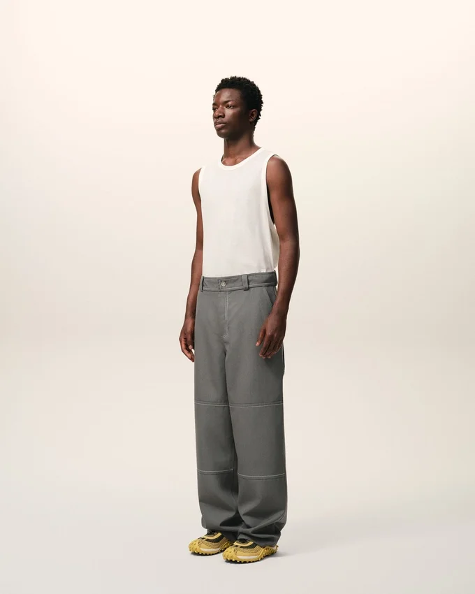 Grey New Wool Worker Trousers Grey New Wool Worker Trousers