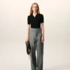 Grey New Wool Wrapped Belted Trousers Grey New Wool Wrapped Belted Trousers