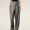 Grey New Wool Wrapped Belted Trousers Grey New Wool Wrapped Belted Trousers