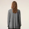 Grey Thin Wool Crewneck Ami De Coeur Sweater Grey Thin Wool Crewneck Ami De Coeur Sweater