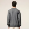Grey Thin Wool Crewneck Ami De Coeur Sweater Grey Thin Wool Crewneck Ami De Coeur Sweater