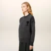 Grey Wool Ami De Coeur Crewneck Sweater