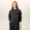 Grey Wool Ami De Coeur Crewneck Sweater