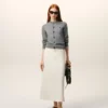 Grey Wool Crewneck Ami De Coeur Cardigan