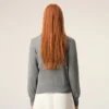 Grey Wool Crewneck Ami De Coeur Cardigan