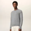 Grey Wool Crewneck Ami De Coeur Sweater Grey Wool Crewneck Ami De Coeur Sweater