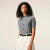 Grey Wool Short Sleeves Ami De Coeur Cardigan Grey Wool Short Sleeves Ami De Coeur Cardigan