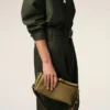Khaki Leather Carrousel Bag