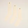 Natural Cotton Three Pack Black Ami De Coeur Socks