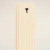Natural Cotton Three Pack Black Ami De Coeur Socks