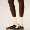 Natural Cotton Three Pack Black Ami De Coeur Socks