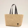 Natural Rafia Ami De Coeur Tote Bag Natural Rafia Ami De Coeur Tote Bag