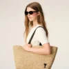 Natural Rafia Ami De Coeur Tote Bag Natural Rafia Ami De Coeur Tote Bag