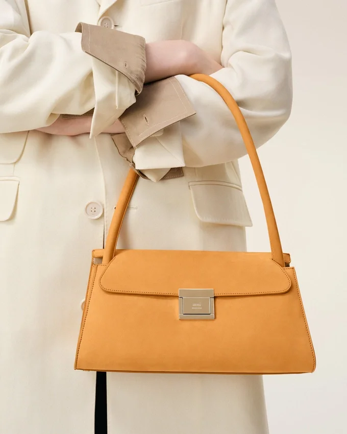 Orange Cow Leather Small Mimi Bag Orange Cow Leather Small Mimi Bag
