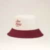 Red and White Cotton Ami Paris Hat