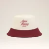 Red and White Cotton Ami Paris Hat