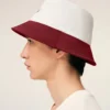 Red and White Cotton Ami Paris Hat