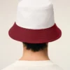 Red and White Cotton Ami Paris Hat