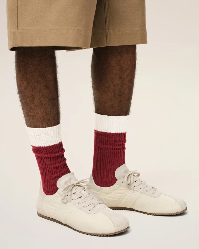 Red and White Cotton Socks Red and White Cotton Socks