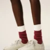 Red and White Cotton Socks Red and White Cotton Socks