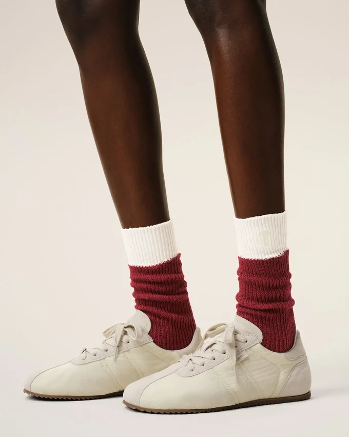 Red and White Cotton Socks Red and White Cotton Socks