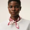 Red Silk Place Des Victoires Scarf Red Silk Place Des Victoires Scarf