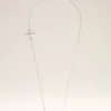 Silver Brass Ami De Coeur Chain Necklace