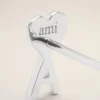 Silver Brass Ami De Coeur Hammered Earrings