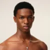 Silver Brass Ami De Coeur Pendant Necklace