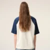 White and Blue Cotton Ami De Coeur Knitted Patch T-Shirt White and Blue Cotton Ami De Coeur Knitted Patch T-Shirt