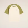 White and Green Cotton Ami De Coeur Knitted Patch T-Shirt White and Green Cotton Ami De Coeur Knitted Patch T-Shirt
