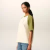White and Green Cotton Ami De Coeur Knitted Patch T-Shirt White and Green Cotton Ami De Coeur Knitted Patch T-Shirt