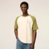 White and Green Cotton Ami De Coeur Knitted Patch T-Shirt White and Green Cotton Ami De Coeur Knitted Patch T-Shirt