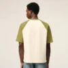 White and Green Cotton Ami De Coeur Knitted Patch T-Shirt White and Green Cotton Ami De Coeur Knitted Patch T-Shirt