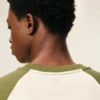 White and Green Cotton Knitted Ami De Coeur Sweatshirt